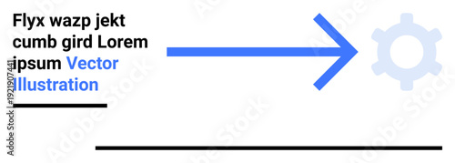 Workflow management, process automation, system integration, operation flow, technology solutions, business efficiency. A blue arrow points toward a gear icon. Workflow management and process