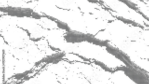 Pattern of halftone dots resembling broken concrete or dry earth, abstract textured background