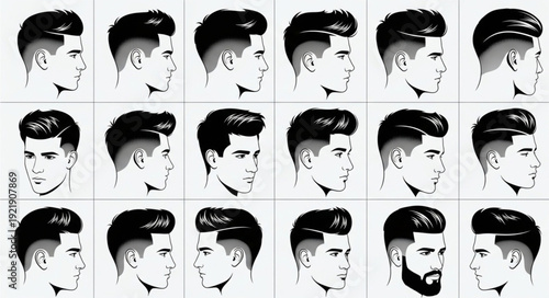 Collection of Mens Hairstyles and Haircuts.