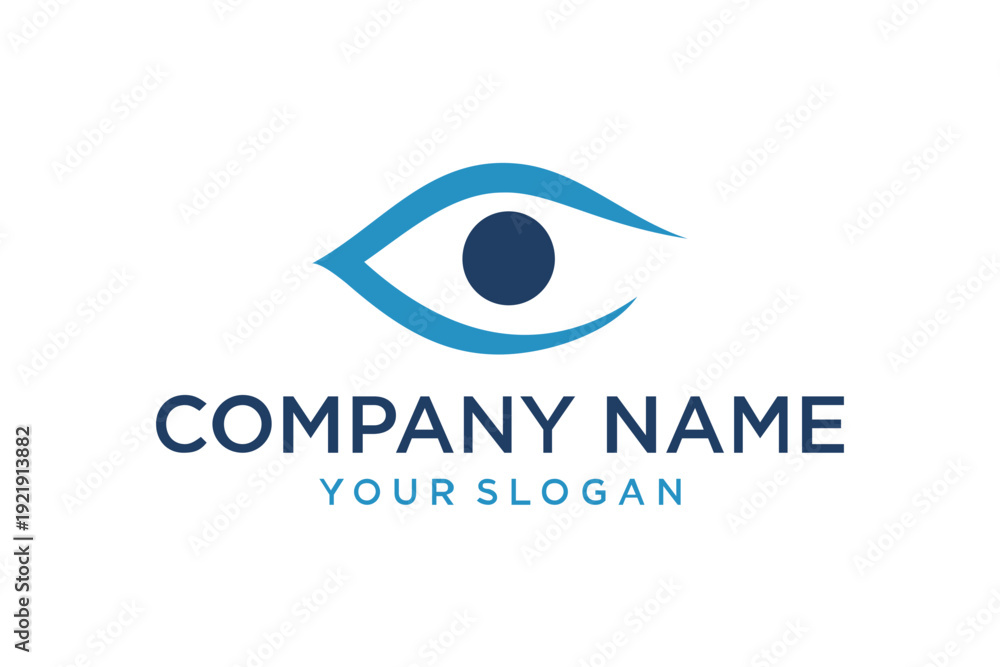 Obraz premium Modern Abstract Eye Logo Design for Company Branding