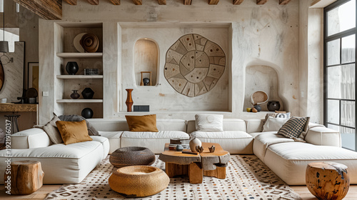 Wallpaper Mural Beautiful living room interior design Torontodigital.ca