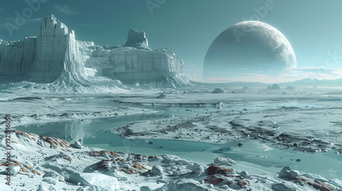 Wallpaper Mural Unknown planet from outer space. Space nebula. Cosmic cluster of stars. Outer space background Torontodigital.ca