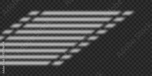 Horizontal Venetian Blind Shadow Overlay with Warm Sunlight Effect