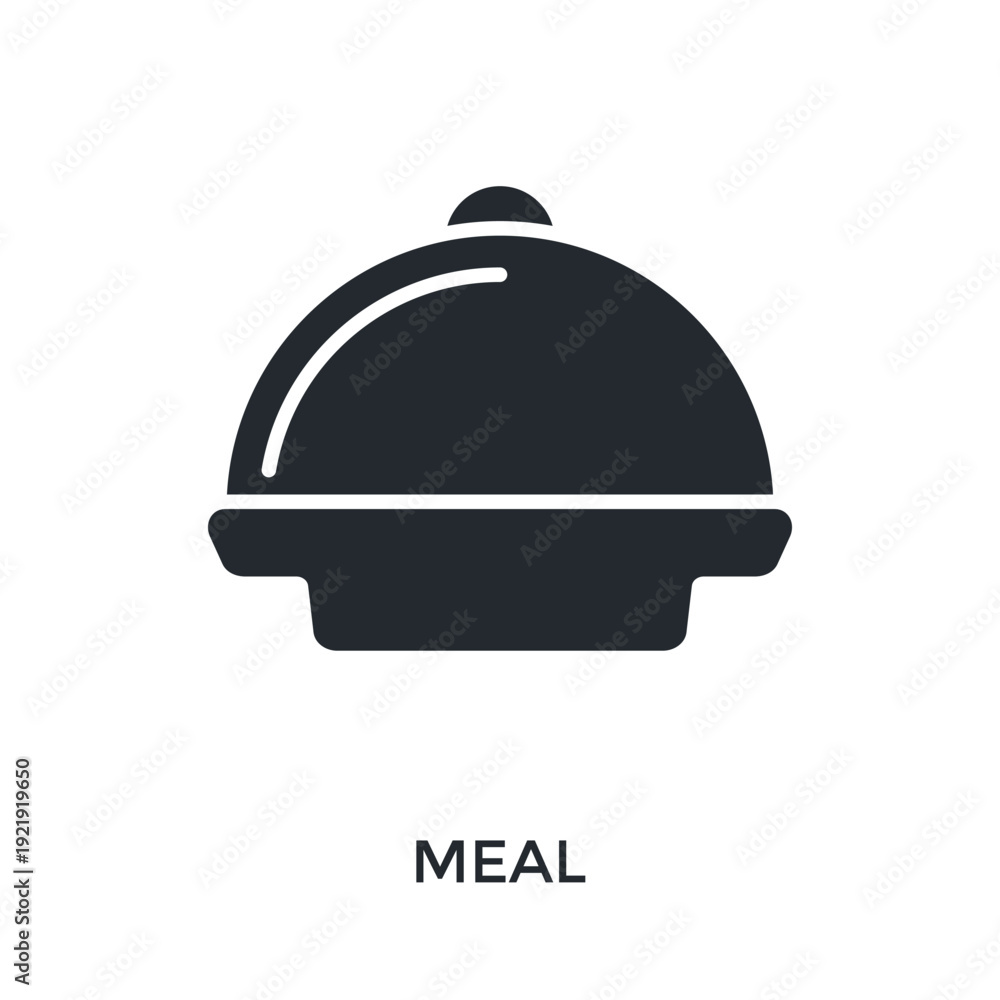 Fototapeta premium Meal Icon Glyph Style. Vector Illustration For Graphic Design