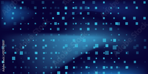 Abstract Digital Technology Futuristic Background. Square Pixels Halftone Pattern Tech Mosaic. Technology or Science Research Presentation Backdrop. eps10