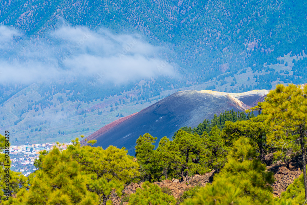 Obraz premium Cumbre Vieja, La Palma island, Spain, in early spring