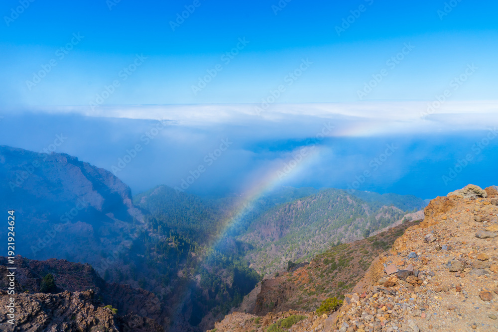 Fototapeta premium Beautiful landscape on la Palma island, Spain, in spring