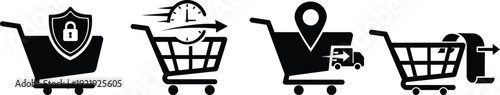 Icon evolution of shopping carts in e commerce