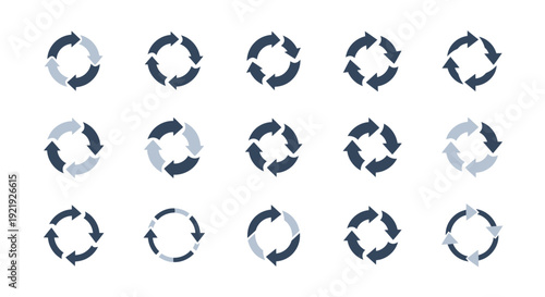 Circle Arrows: Rotation, Recycle, and Flow Concepts