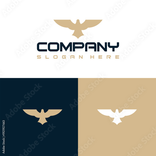 Eagle Visual Identity Logo with Elegant Silhouette