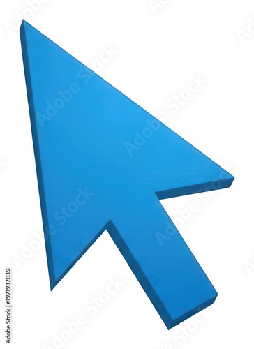 Blue 3d cursor icon png mouse pointer png arrow cursor png ui symbol png transparent background