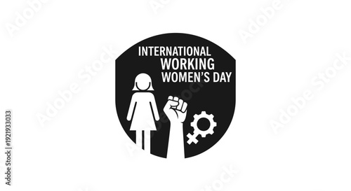 International Working Womens Day Emblem.