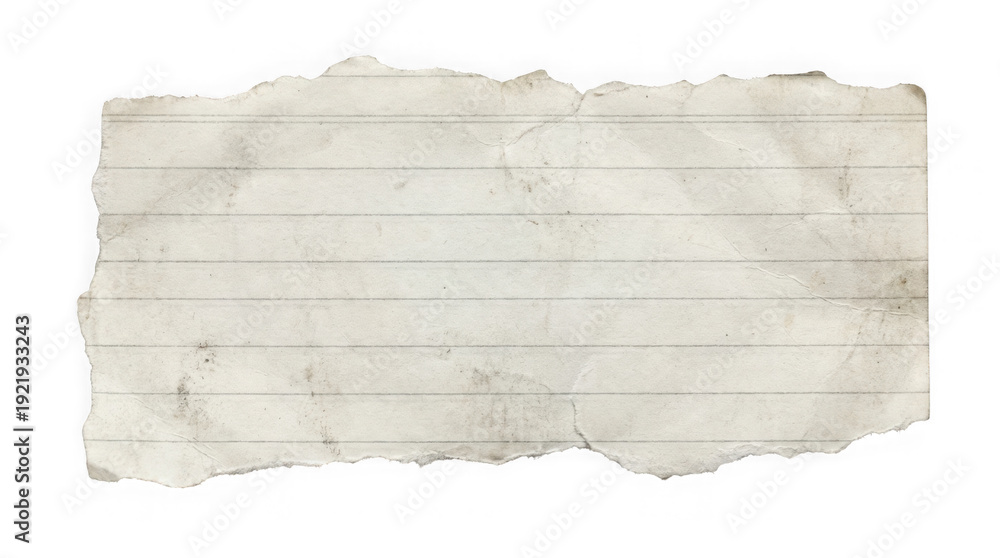 Fototapeta premium Torn White Paper Edge Piece for Collage Design