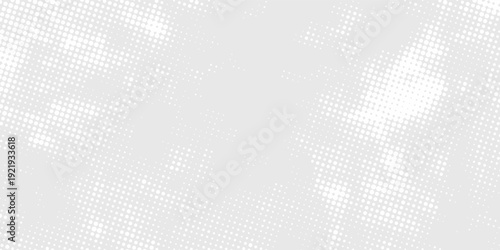 Modern vector technology background featuring flowing dot waves and soft gray gradients, perfect for big data and network themes.