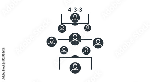 Business organizational chart people icons.