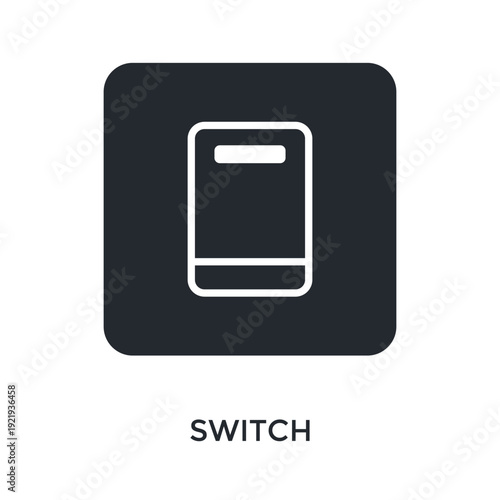 Switch Icon Glyph Style. Vector Illustration For Graphic Design