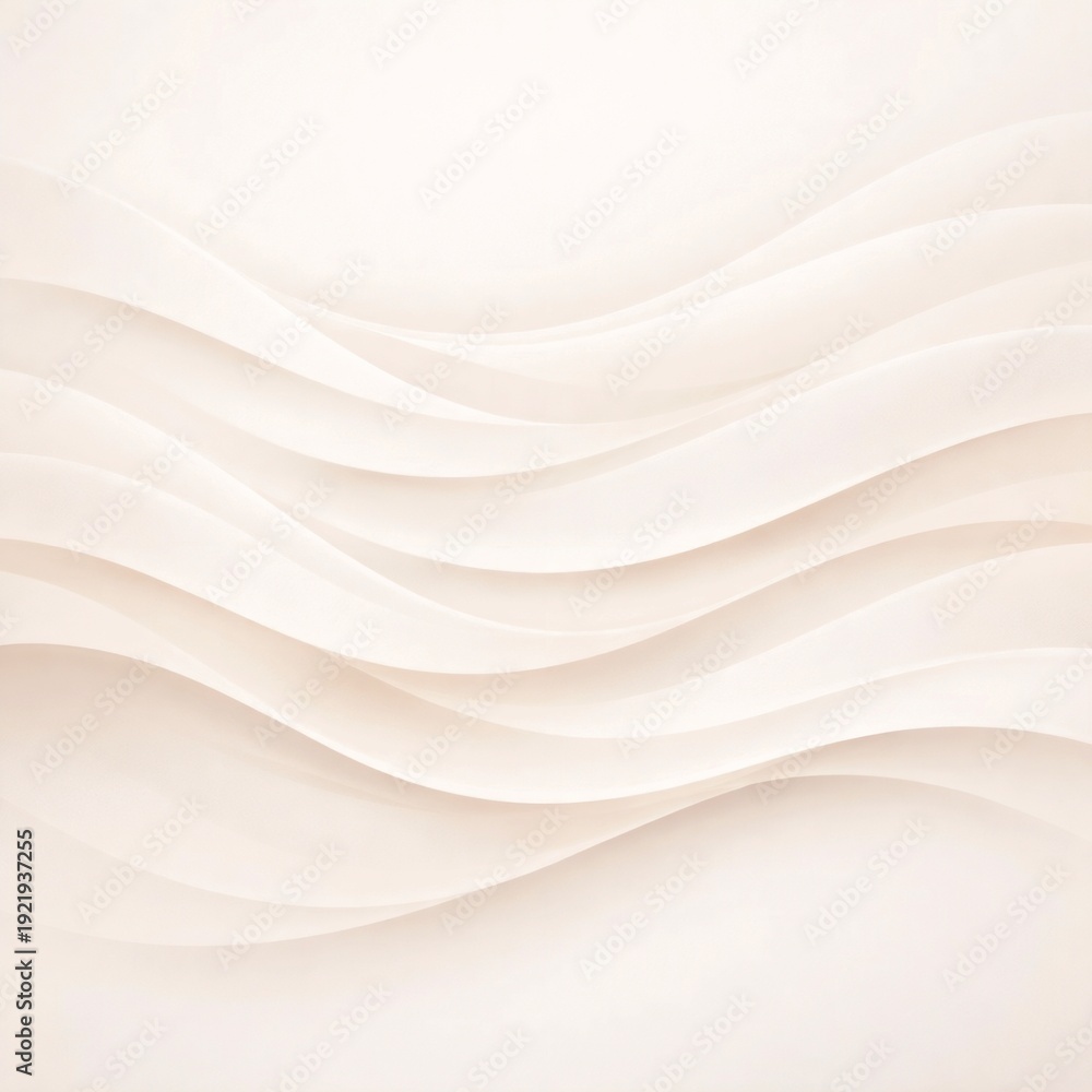 Obraz premium Sculpted Cream Silk Wave Background with Elegant Luxury Layers 