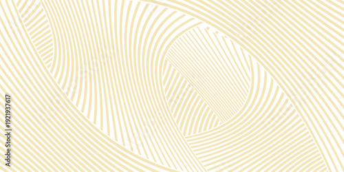 Yellow instant noodles, pasta, and spaghetti textures with geometric wavy lines. eps 10