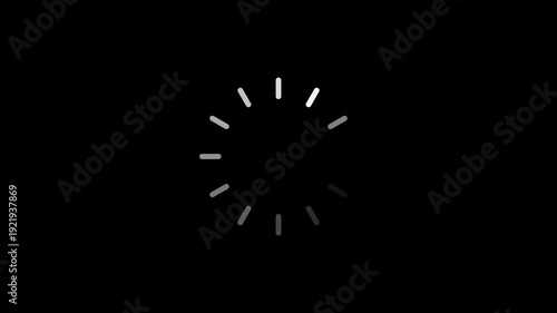 Clean line loader ring animation