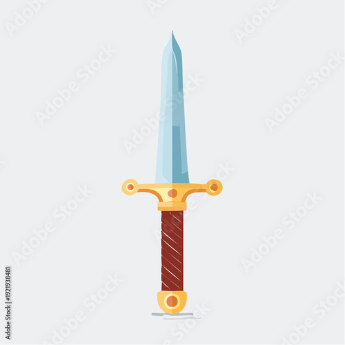 Medieval sword with ornate hilt