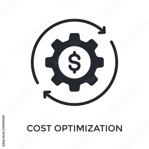 Canvastavla Cost Optimization Icon Glyph Style