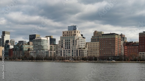 Foto Luxury apartment buildings on the Hudson River in Tribeca, New York