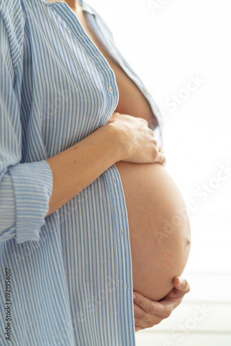 Pregnant woman expecting a baby