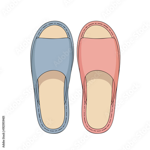 Pair of Slippers for Comfort and Relaxation