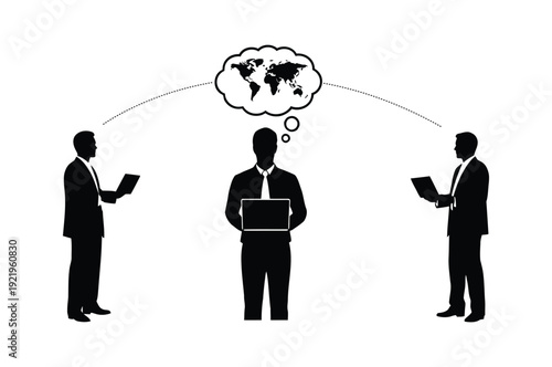 A mostly white image featuring a dark indistinct shape on the right