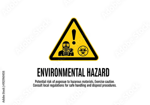 yellow environmental hazard biohazard sign png on transparent background