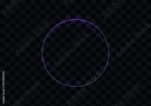 A faint white circle on a dark background with a subtle checkered pattern
