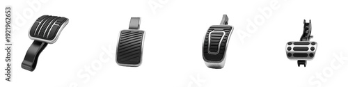 Fotografía Automotive Foot Pedal Collection, Car Accelerator Brake and Clutch Pedal Set, Ve