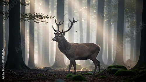 deer in the woods