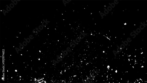 Distressed Grunge Overlay Texture Background with Dark Black and White Tone