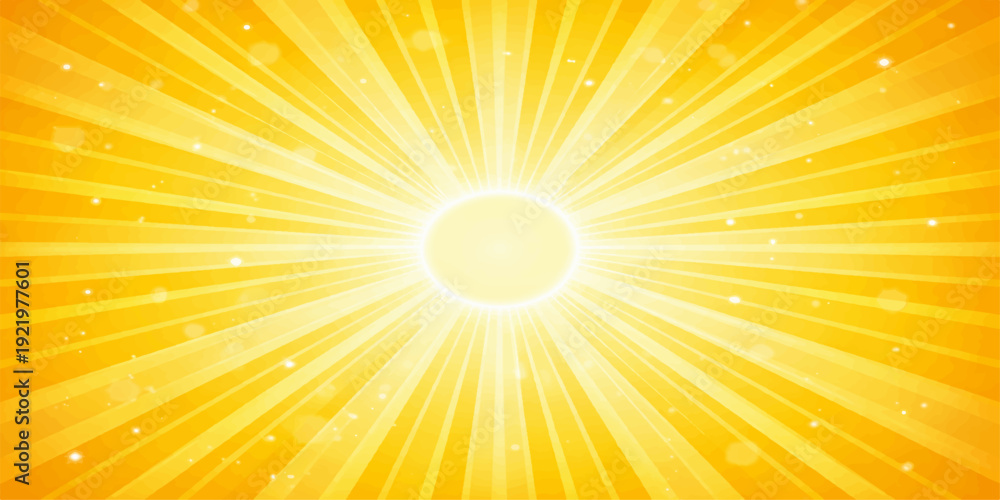 Fototapeta premium Sun with bright sun rays background