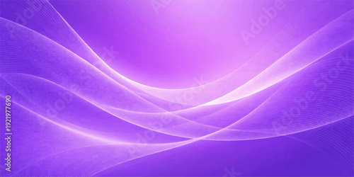 Abstract purple wave background with smooth flowing lines and gradient texture