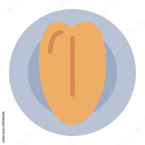 chicken breast flat icon. poultry meat fillet. food cut. market supply