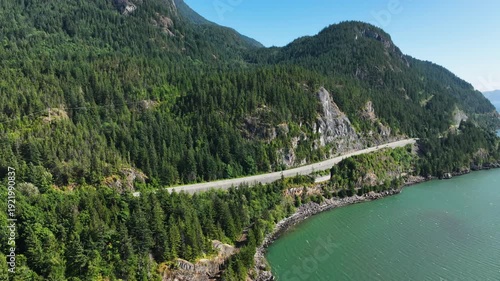 Sea to Sky Highway Hyperlapse Along Howe Sound, British Columbia, Canada