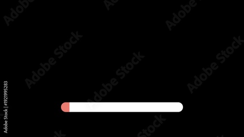 Computer fighting game animation showing health bar blood slowly decreasing, dynamic battle interface motion for gaming UI scenes.