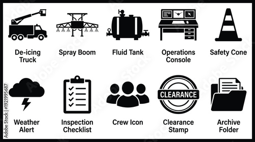 Industrial and safety icons