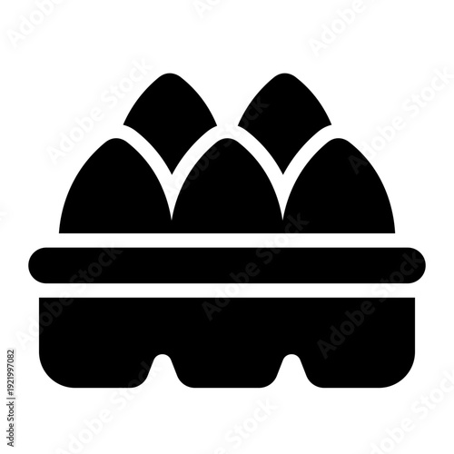 egg glyph icon. fresh poultry shell. farm product. food protein