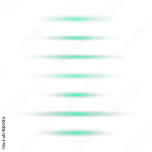 Futuristic Green Laser Scanning Lines for Digital Security and Biometric Data Interface