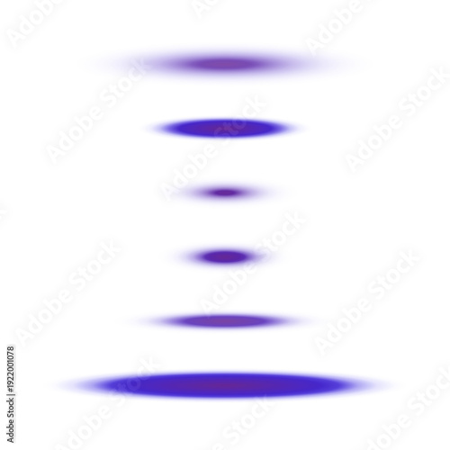 Purple Sci-Fi Teleportation Portal Rings, Futuristic Energy Light Effect for UI Design