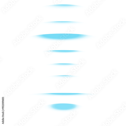 Futuristic Blue Energy Portal Rings, Sci-Fi Teleportation Effect, Digital Tech Glow