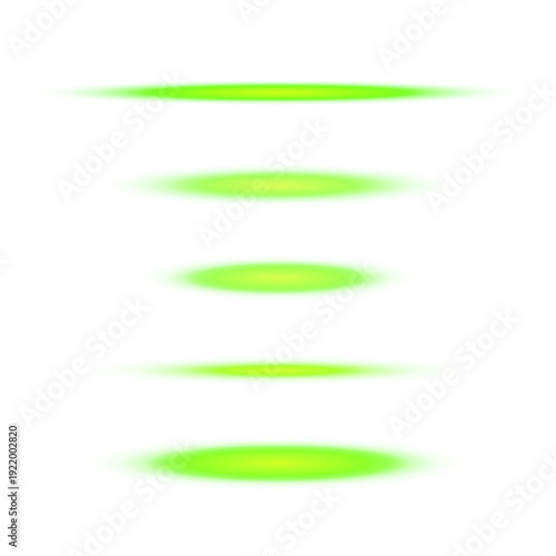 Green Laser Beam Scanning Effect for Futuristic UI and HUD Design