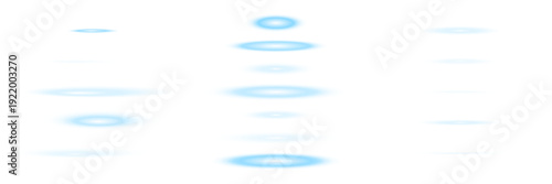 Futuristic blue glowing portal rings scifi teleportation light effects for digital interface design