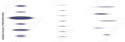 Abstract Blue Motion Blur Streaks for Futuristic Data Visualization and Speed Concept