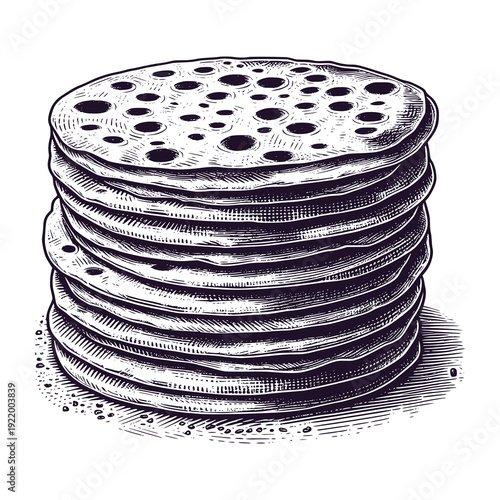 stack of tortilla