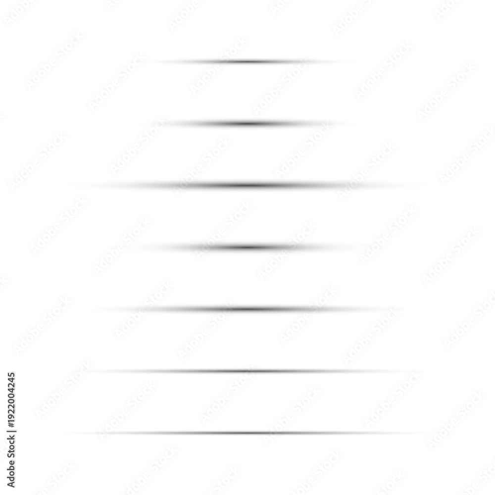 Obraz premium Set of Minimalist UI UX Web Design Dividers and Page Separators with Soft Drop Shadows