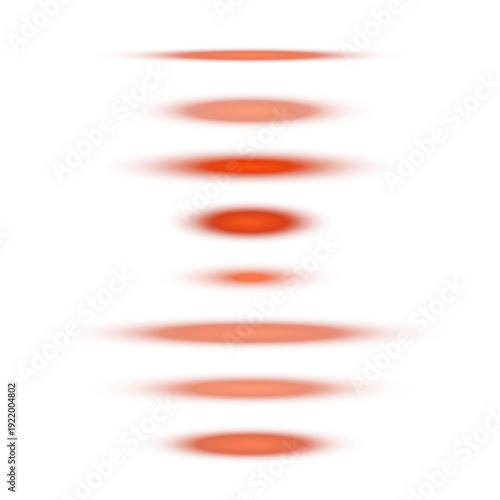 Abstract Red Laser Scanner Light Effect for Biometric Security and Digital Data Visualization